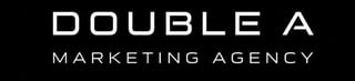 Double A Marketing Agency logo with white text on black background